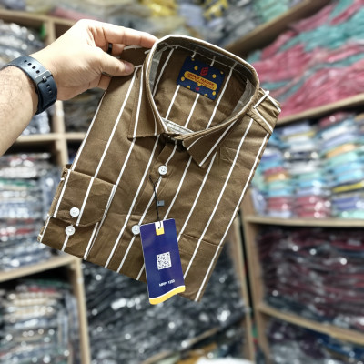 ফুল হাতা ১০০% সুতি প্রিমিয়াম কোয়ালিটি  শার্ট।