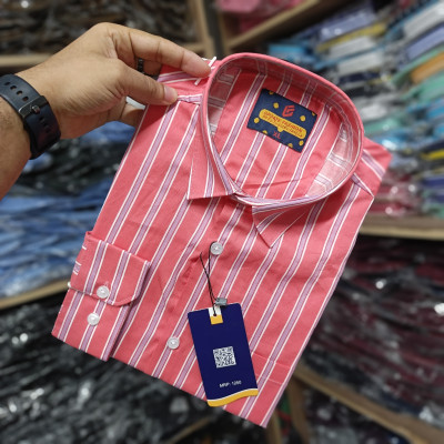 ফুল হাতা ১০০% সুতি প্রিমিয়াম কোয়ালিটি  শার্ট।