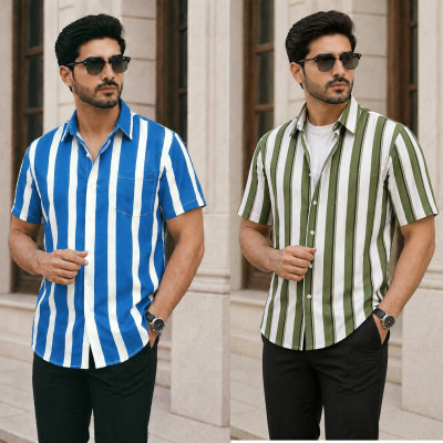 Linen Cotton Half Shirt For Men