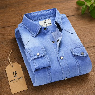 Denim double pocket Shirt 1 piece