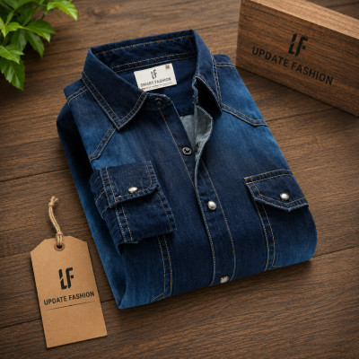 Denim double pocket Shirt 1 piece