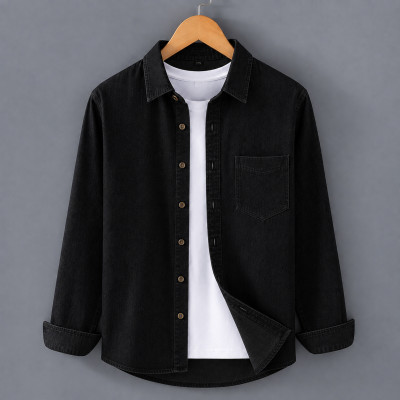 Denim 1 Pocket Full Shirt For man
