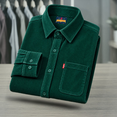 1 Piece Corduroy Full sleeve Singel pocket Shirt.