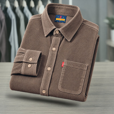 1 Piece Corduroy Full sleeve Singel pocket Shirt.