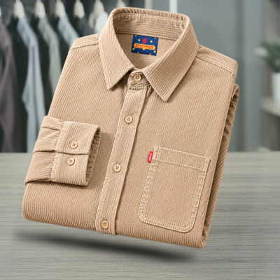 1 Piece Corduroy Full sleeve Singel pocket Shirt.
