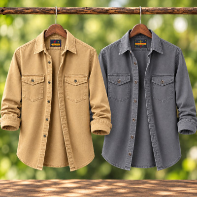 2 piece Export Quality Denim Wash Shirt