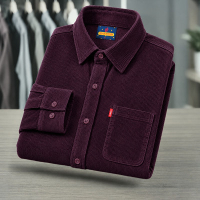 2 Piece Corduroy Full sleeve Singel pocket Shirt.