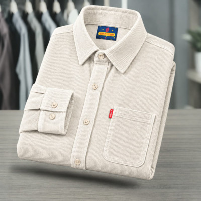 2 Piece Corduroy Full sleeve Singel pocket Shirt.